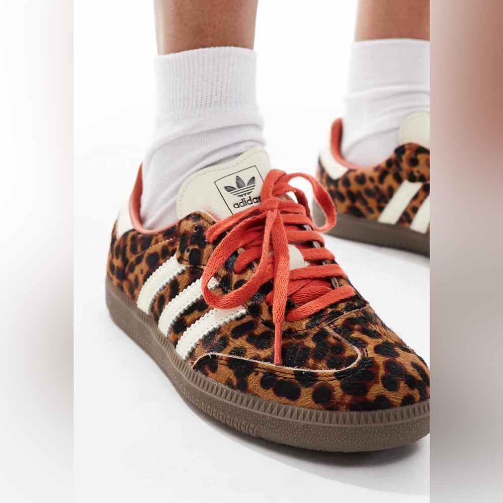 Adidas Women's Samba Sneakers in Leopard Print